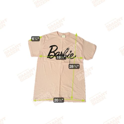 NEW Barbie T Shirt Size Medium Short Sleeve Light Pink Mattel - Picture 4 of 4