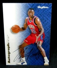 THEO RATLIFF 1996-97 SKYBOX AUTOGRAPHICS STAMP AUTOGRAPH CARD#69!PISTONS FC AUTO