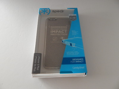 Speck CandyShell Case for iPhone Plus iPhone 6S Plus Gold Glitter/Crear  New