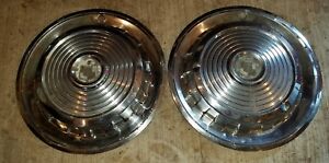 Vintage Set of 2 Mercury 14" Hubcaps | eBay