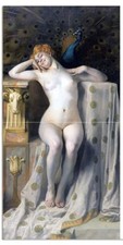 Tile Mural Naked Girl Nude Woman Peacock Kitchen Wall Backsplash Marble Ceramic