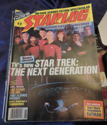 STARLOG MAGAZINE #124 TV'S STAR TREK THE NEXT GENERATION DR WHO BURT WARD MORE