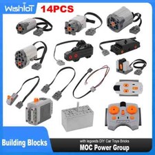 14PCS Power Functions Motor Set IR Remote Control Receiver Building Blocks MOC