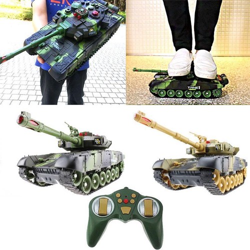 Big 17.3" / 12.6" Rc Tank Military War Tank Electric Car Remote Control Toy Gift - Picture 3 of 28