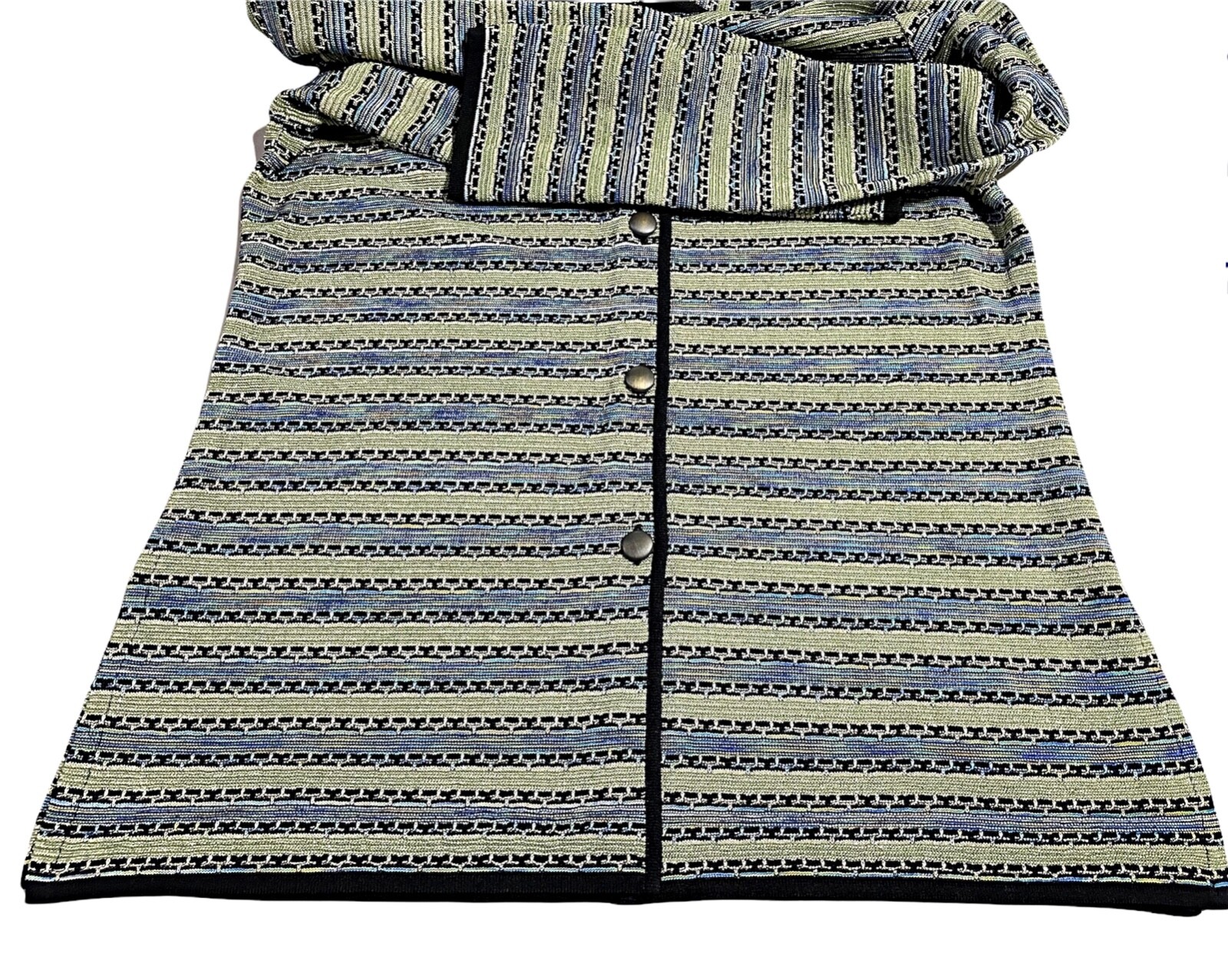 Exclusively Misook Womens L Metallic Collared Car… - image 7