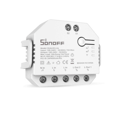 SONOFF DUALR3 Lite WIFI Smart Schalter 16A 2 Wege WLAN Relaismodul APP-Steuerung
