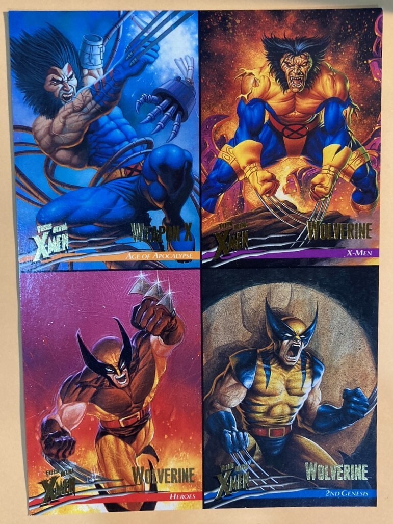 【トレカ】'96 Fleer Ultra X-Men wolverine【美品】 1996 Fleer Marvel Ultra X Men #55 WOLVERINE Lil Wolvie PSA