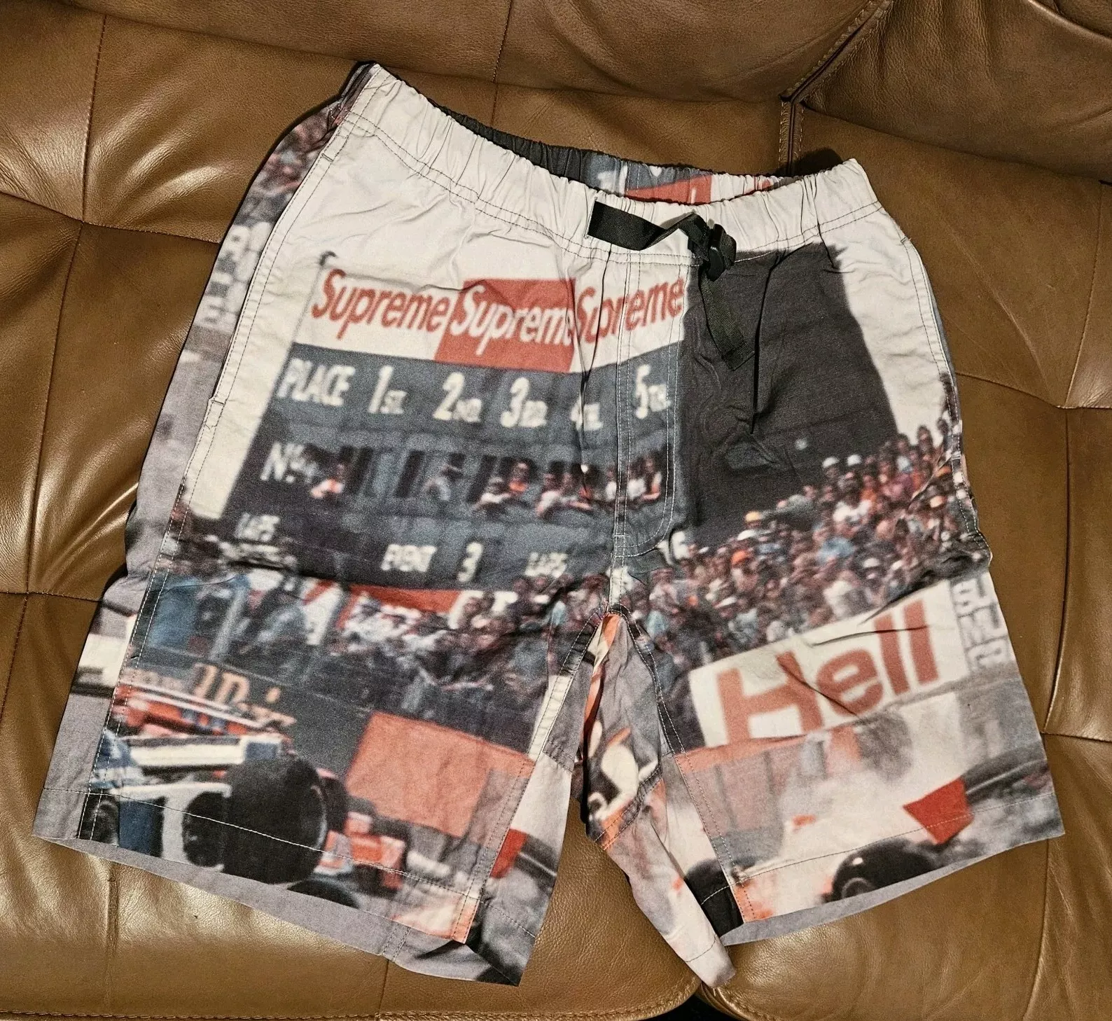 Supreme Grand Prix Court Ceinture SS19 Taille PETITE + AUTOCOLLANT SUPREME GRATUIT Étiquettes DS