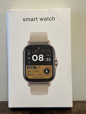 Smart Watch Men Women Fitness Tracker Heart Rate Watches Pink Android iOS iPhone