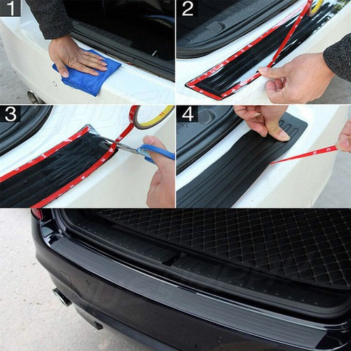 For Toyota Prius Rear Bumper Protector Guard Trim Cover Rubber Strips 104CM - Picture 9 of 11