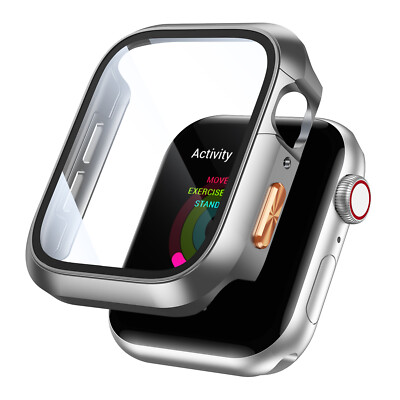 Rugged PC Bumper Case with Screen Protector For iWatch Ultra 2/1 Series 9 8 7 6