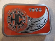 1988 HY-CAPACITY 10TH ANNIVERSARY  BELT BUCKLE