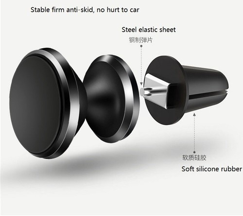 Magnetic Car Dash/Vent Mount Phone Holder Kit 360 Degree Tablets Support Stand - 第 11/21 張圖片