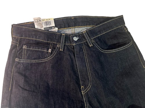 Levi’s 502 Jeans Men’s 34x34 Blue Denim Taper Stretch Regular Fit Big E NEW - Picture 3 of 10