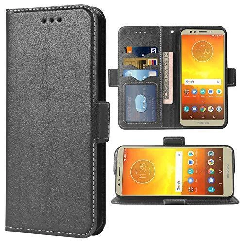 Phone Case for Moto E5/G6 Play/MotoG6 Forge Folio For Moto E5 Black For Moto E5