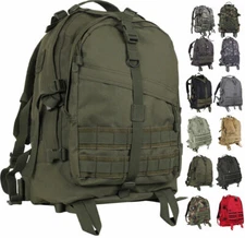 Large Transport Pack Tactical MOLLE Backpack Army Assault Bag Military Knapsack