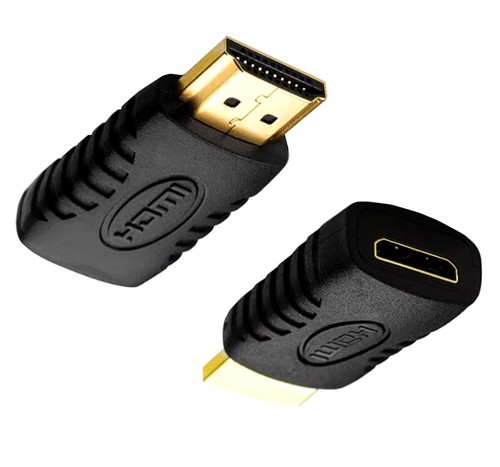 Adaptateur Mini HDMI Femelle vers HDMI Mâle Standard Plaqué Or - Imagen 4 de 6
