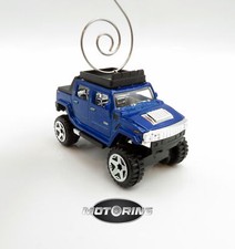 Hummer H2 Blue Car Rare Christmas Ornament Diecast