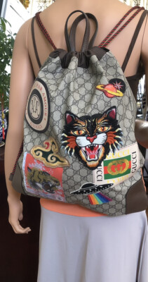 Authentic Gucci Limited Edition Drawstring Backpack Brown  display picture 2