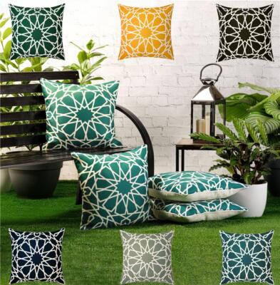 Pack Waterproof Garden Cushion Covers Geometric design 18