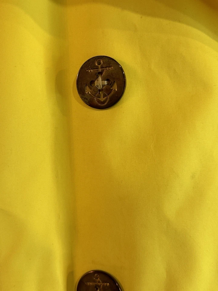 Lauren Ralph Lauren Yellow Vest Size M “with Anchors Buttons” - Image 4 of 4
