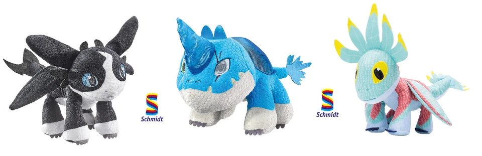 SCHMIDT SPIELE - DRAGONS - DIE 9 WELTEN-DREAMWORKS-PLÜSCHFIGUR-AUSWAHL # NEUOVP