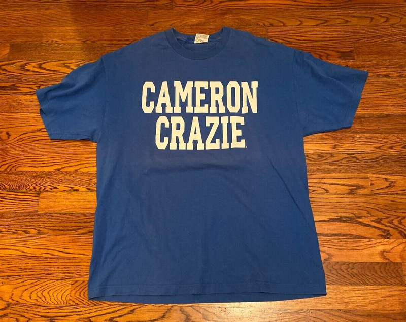 Cameron Crazie Short Sleeve T Shirt TCX Apparel Duke University Coach Krzyzewski