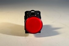 ONE (1) SCHNEIDER ELECTRIC Red Pilot Light XB5AV64 22MM Flat (USED)