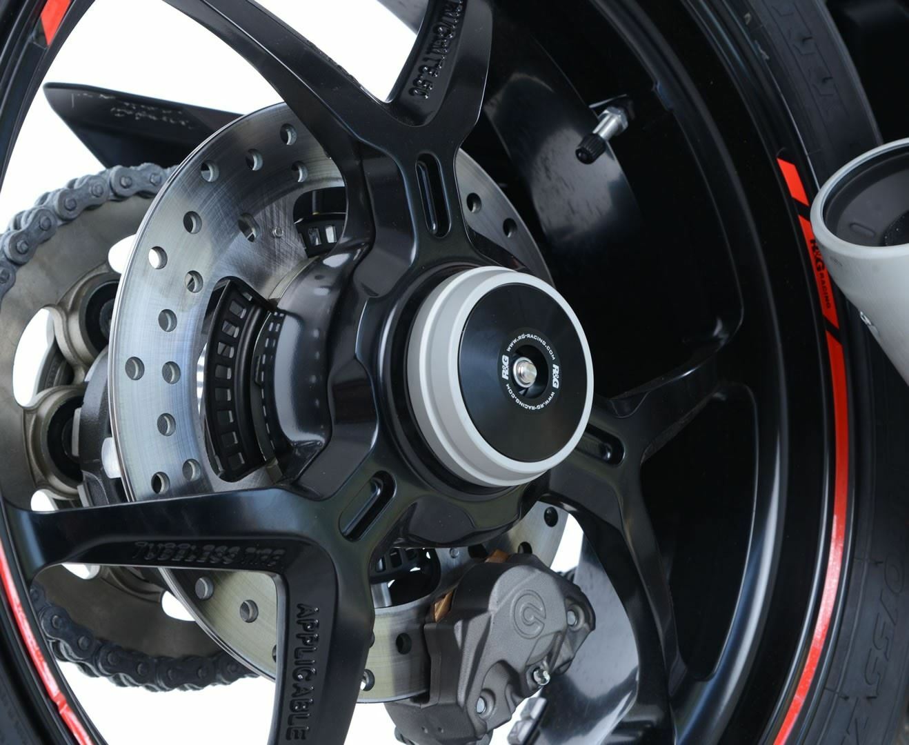 R&G Spindle Blanking Plate Stainless Steel Ducati Diavel Strada 2013 - 2015