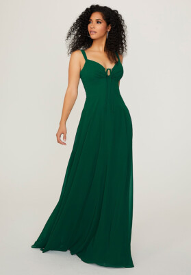 green emerald velvet dress Mori Lee 21858 Bridesmaid Dress