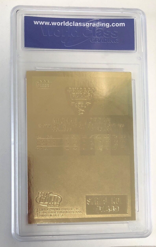 1998 Michael Jordan Fleer '86 Rookie 23KT Gold Card Signature Series GEM MINT 10 - Bild 2 von 3
