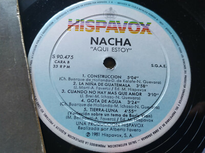 aqui estoy / nacha メキシコ盤LP 珍盤 aqui estoy / nacha メキシコ盤LP 珍盤 aqui estoy / nacha