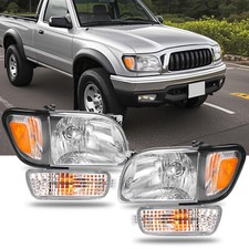 Pair Headlights Corner Lightsturn Signal Wbulbs For Toyota Tacoma 2001-2004