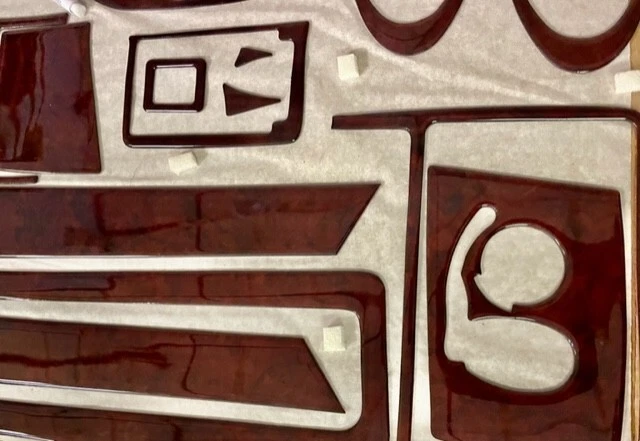 LINCOLN MARK 8 VIII FITS 1997 1998 DASH TRIM KIT CAR NEW CAR INTERIOR PANEL WOOD - Image 4 of 4