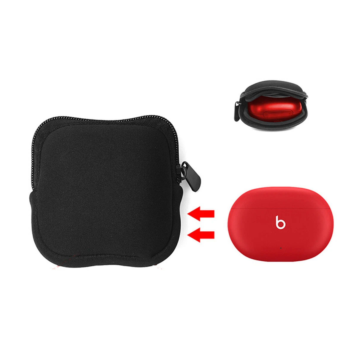 Headset Storage Bag Soft Case Cover Part for Beats Studio Buds eBay