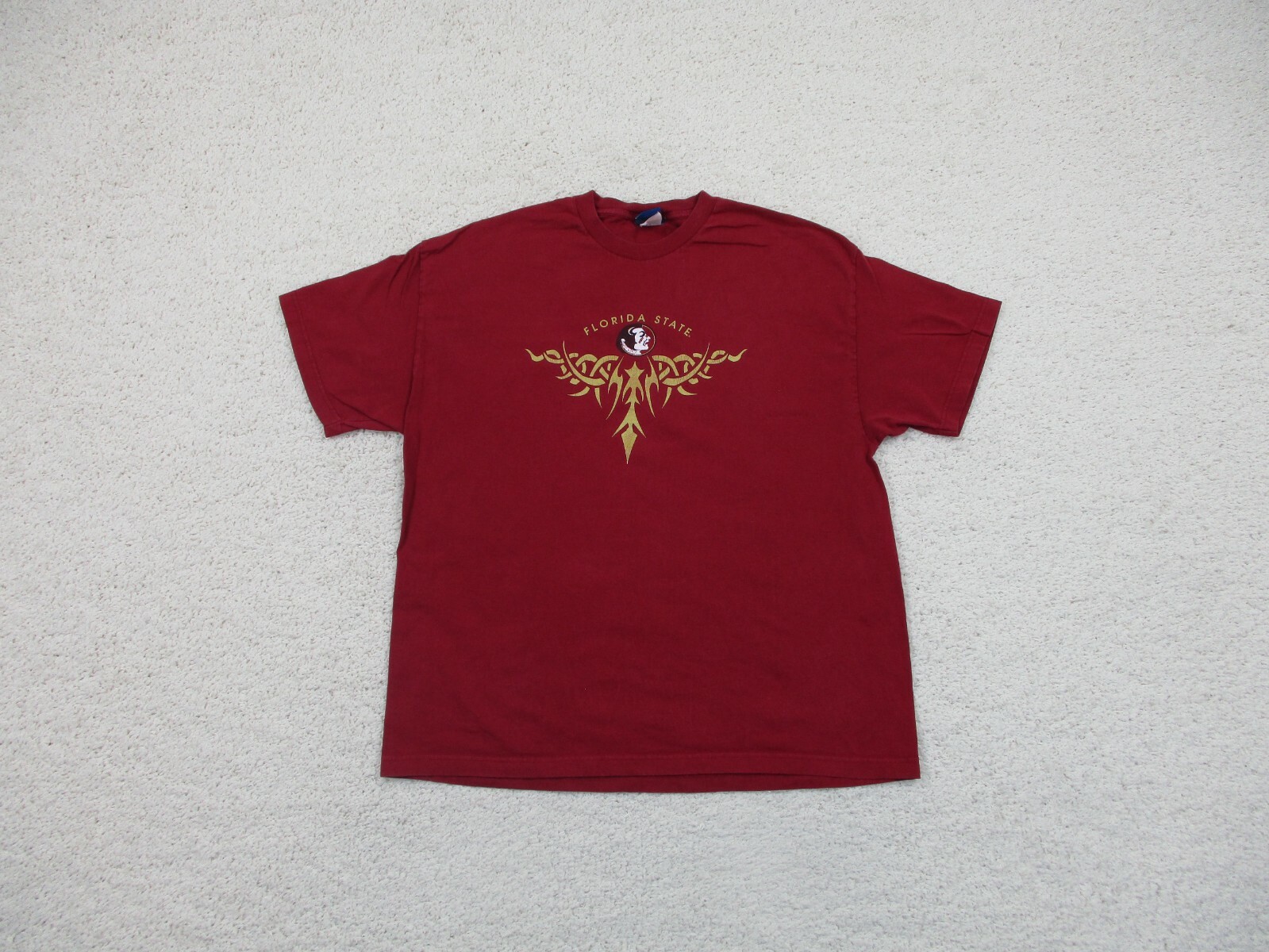 VINTAGE Champs Shirt Extra Large Adult Red Florida Seminoles Basketball NCAA Men