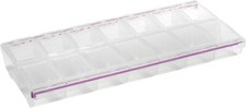 Craft Sewing Storage, 14 Locking Compartments 3XL , Clear Lids