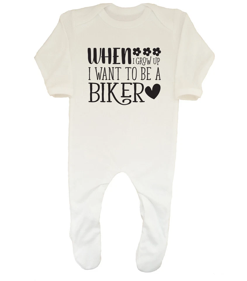 BABY ORIGINALS When I Grow up I want to be a Biker Mädchen Schlafanzug Strampler