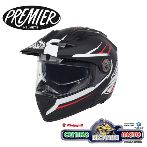 Casco Modulare Premier XTrail MO92 Dual Sport Nero Opaco Fuoristrada Enduro  S M | eBay