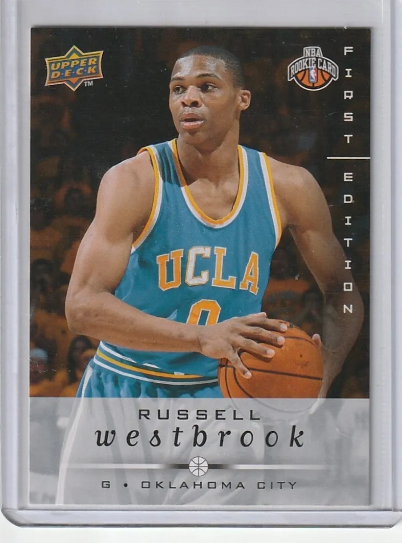 Cartao De Novato De Russell Westbrook Dieci Anni D'amore In Italia. In