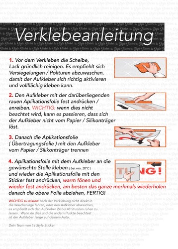 FRONTSCHEIBENAUFKLEBER STATIC STICKER AUTO TUNING AUFKLEBER CAR STICKER DAPPER - Picture 4 of 4