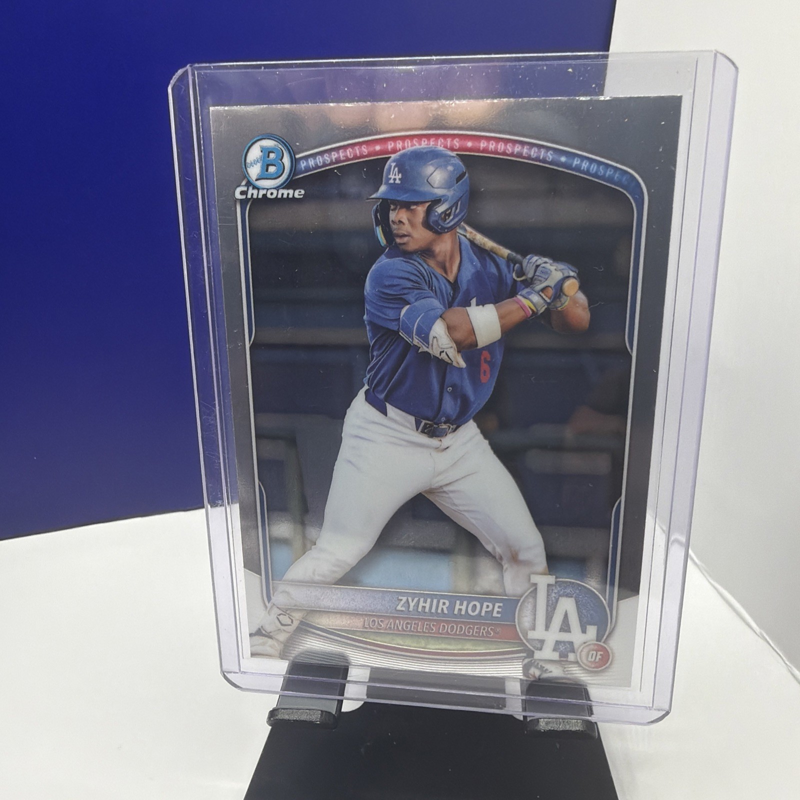 Zyhir Hope 2025 Bowman Chrome Los Angeles Dodgers BCP-2 Prospect Baseball Card