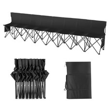 VEVOR Panca Pieghevole Portatile Pieghevole 8 Posti, Sedia da Campeggio per Este