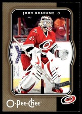 2007-08 O-Pee-Chee #93 John Grahame Carolina Hurricanes Hockey Card