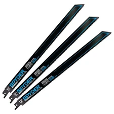 NEW Spyder 200307 Bi-Metal 10-14TPI Reciprocating 12" Saw Blades 3PK ~ Free Sh.