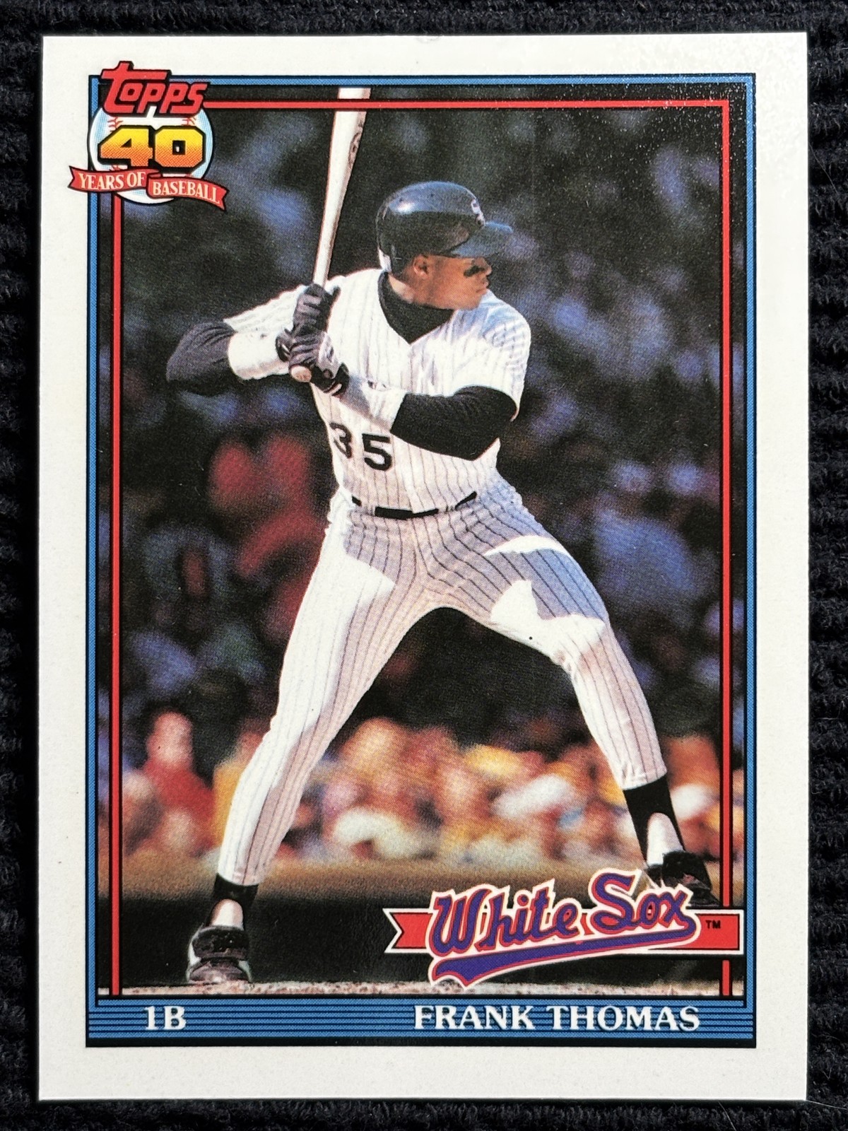 1991 Topps Tiffany #79 Frank Thomas Chicago White Sox