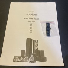 Infinity Primus P143 P153 P163 P253 P363 PC251 PC351 Owner Manual *Original*