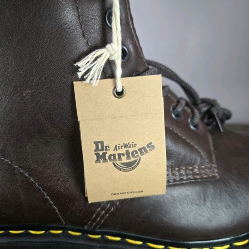Dr. Doc Martens 1460 Pascal Mens Size 9 Leather Combat Boots WarmWair Brown - Picture 12 of 12