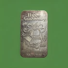 1 oz  Silver Happy Anniversary Art Bar National  #105