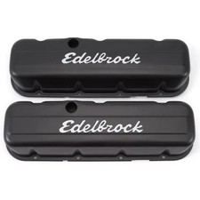 Edelbrock 4683 Chevy Bbc 396-502 Valve Covers Signature Series Tall Baffled Blk Edelbrock 4683 Chevy Bbc 396-502 Valve Covers Signature Series Tall Baffled Blk